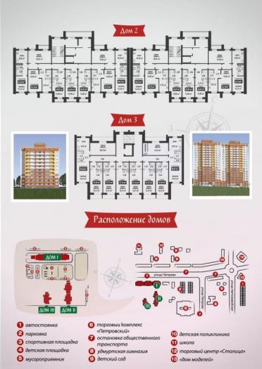 Петровский дом 2 Ижевск. План типового этажа