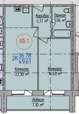 Планировки квартир жилого дома №3 в ЖК "Октябрьский" в Ижевске