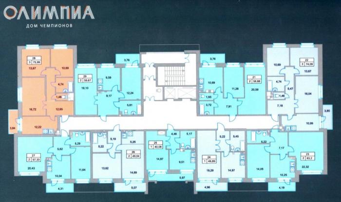 ЖК Олимпия Ижевск. Планировки квартир