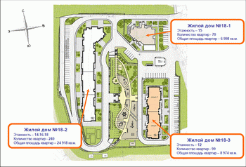 Жилой дом №18-2 "Вега". Генплан