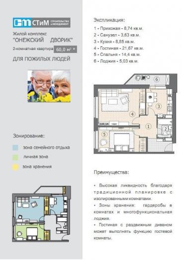 Жилой комплекс «Онежский дворик». План