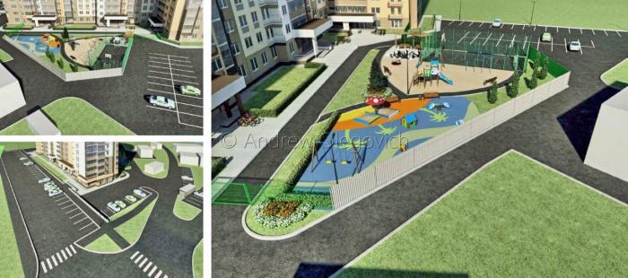 Благоустройство ЖК "Аксиома" в Ижевске