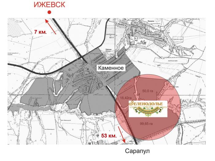Коттеджный поселок «Зеленодолье». 7 км от Ижевска по Сарапульскому тракту