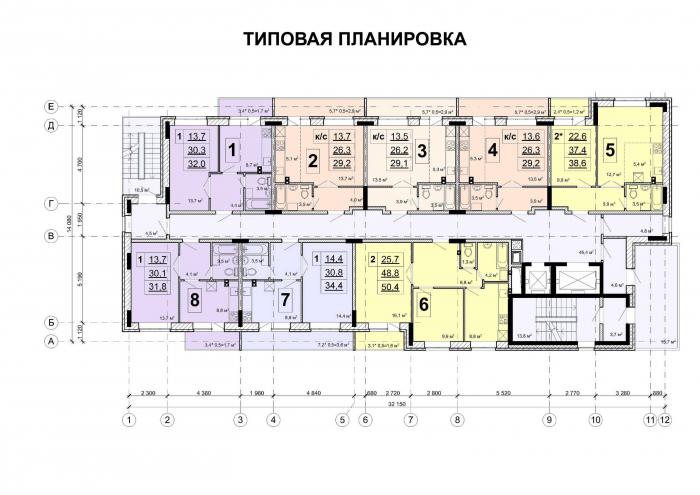 Планировки квартир ЖК "Видный" в Ижевске