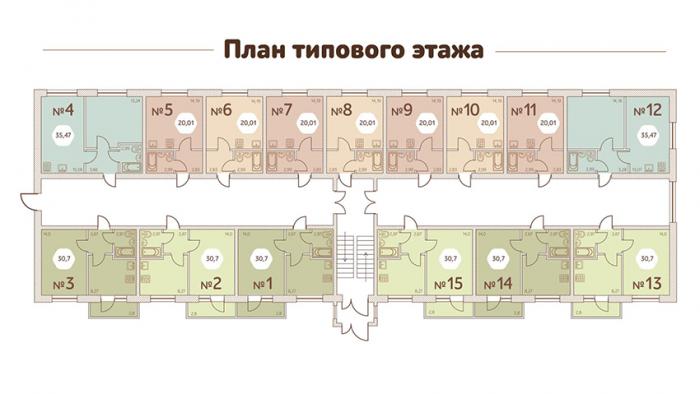 Планировки квартир ЖК "Чак Чак" в Ижевске