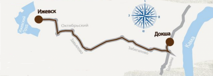 Схема проезда к КП Докша-2