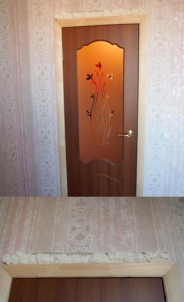 Установка дверей.