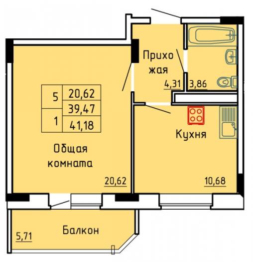 Планировки квартир ЖК "Красная горка" в Ижевске